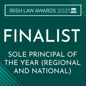 Sharon McElligott Finalist Finalist Irish Law Awards 2021
